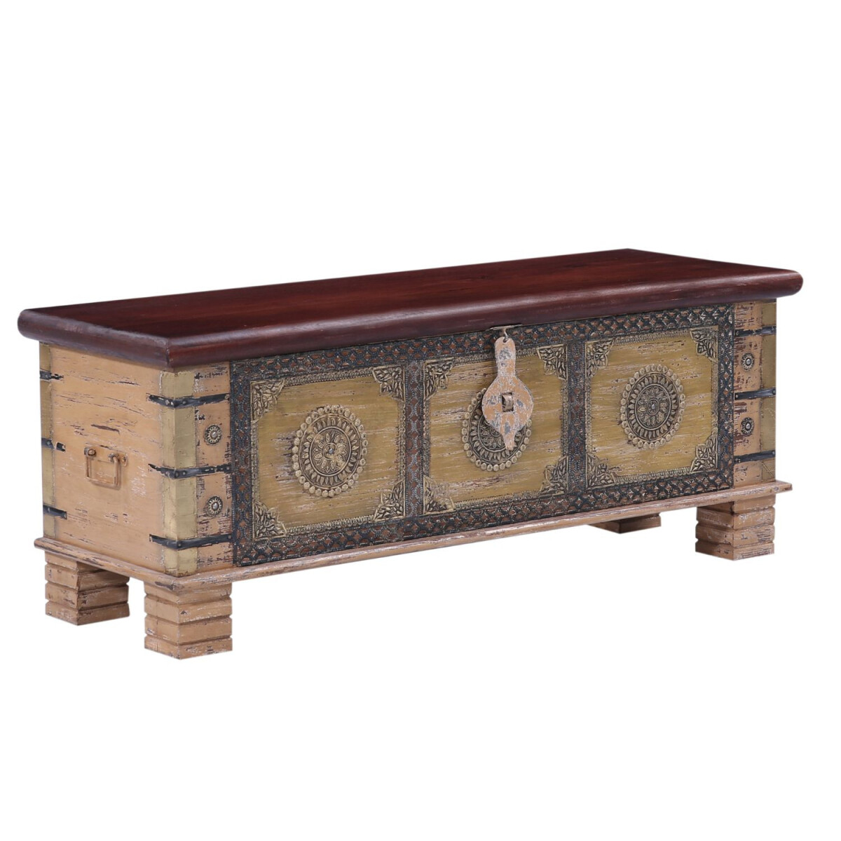 Houten kist Cebrail 116 cm | Boho, ooste box