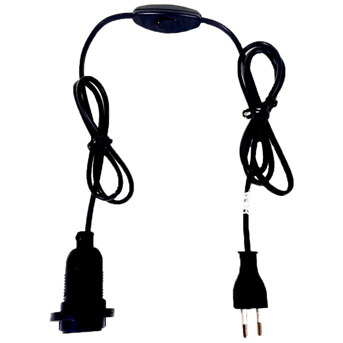 Elektrische kabel met E14-fitting, kabel met schakelaar en f