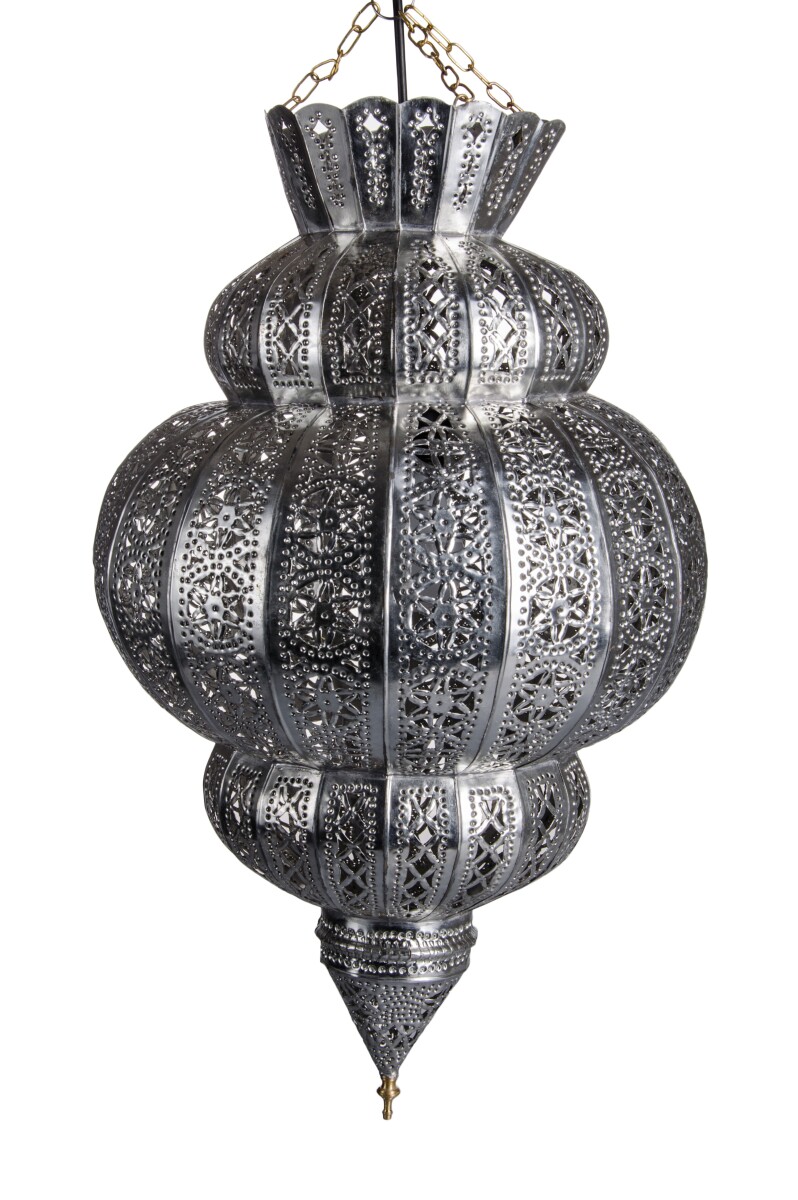 Oosterse hanglamp Harem Zilver 45 cm | L box