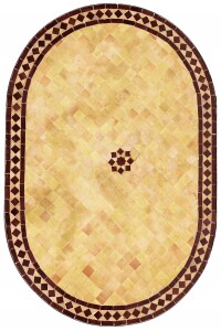 Marokkaanse mozaïektafel Bilbao Beige Bordeaux...