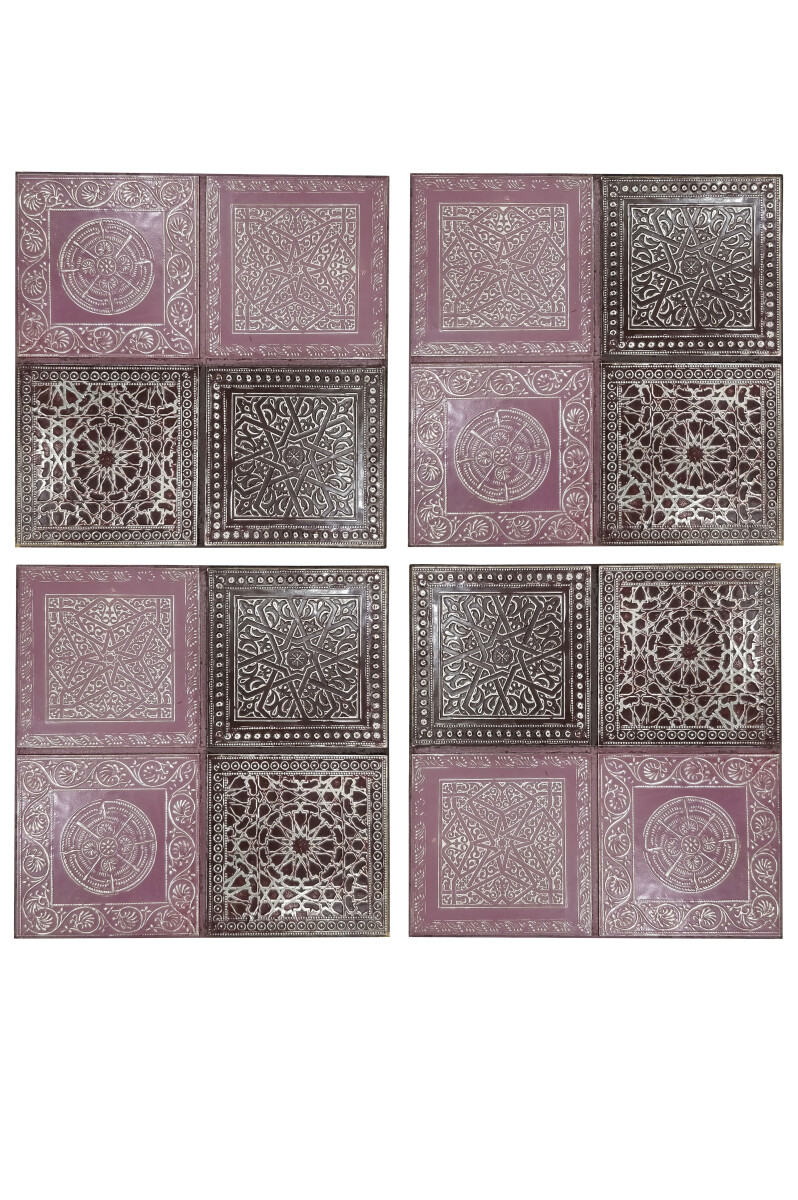 Set van 4 oosterse wanddecoraties Sahra  box