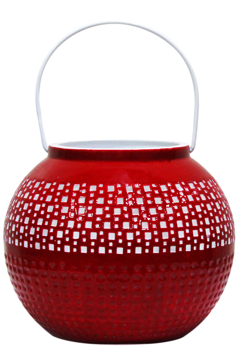 Oosterse Indiase windlicht Bamika Rood box