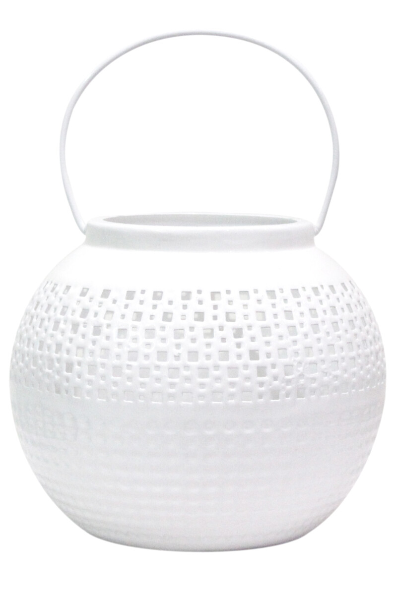 Oosterse Indiase windlicht Bamika Wit box