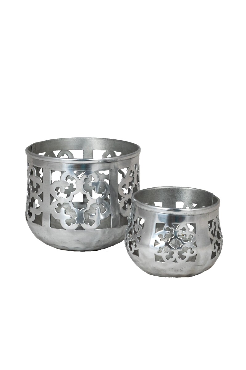 Set van 2 oosterse windlichten met drijv box