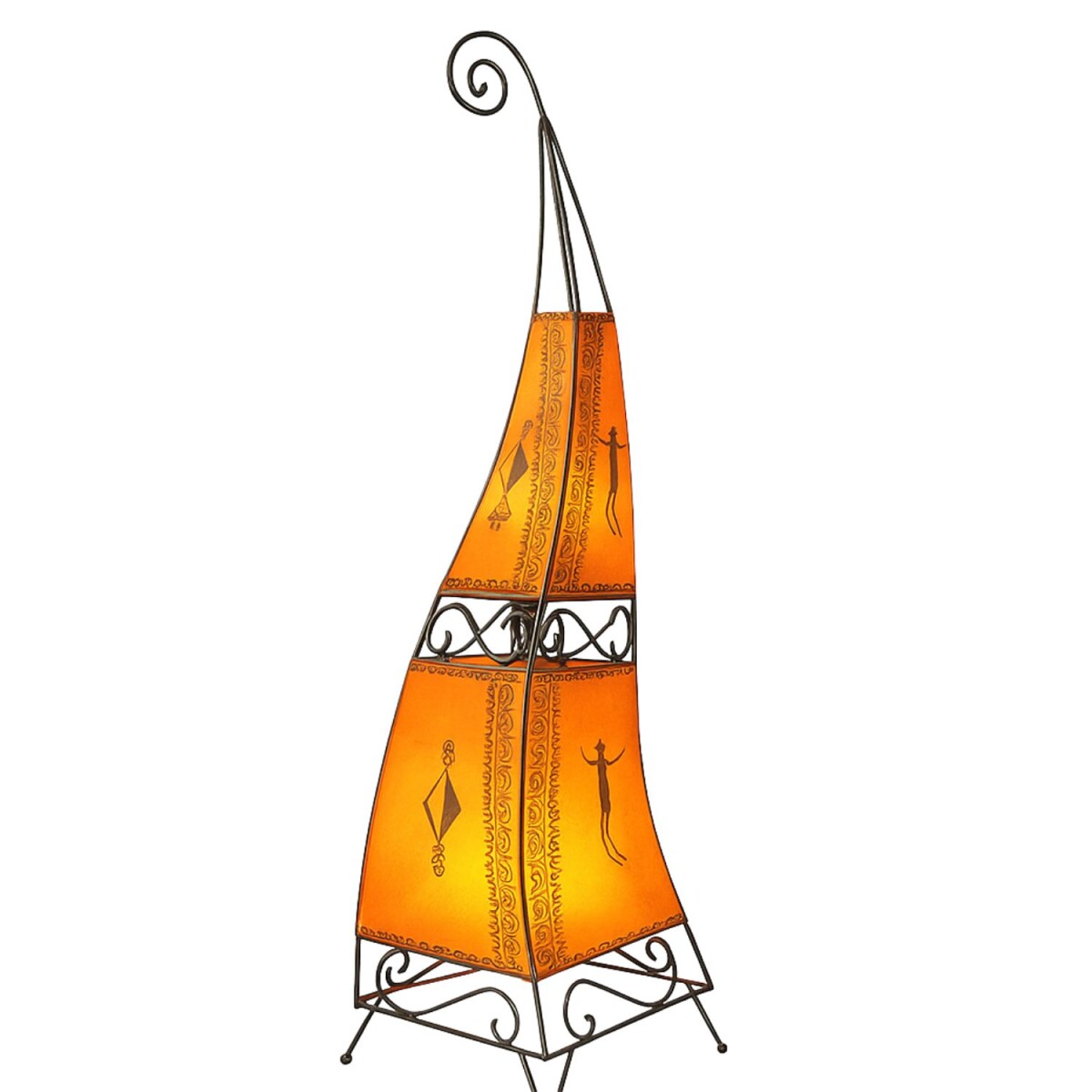 Oosterse staande lamp Marrakesh oranje 1 box