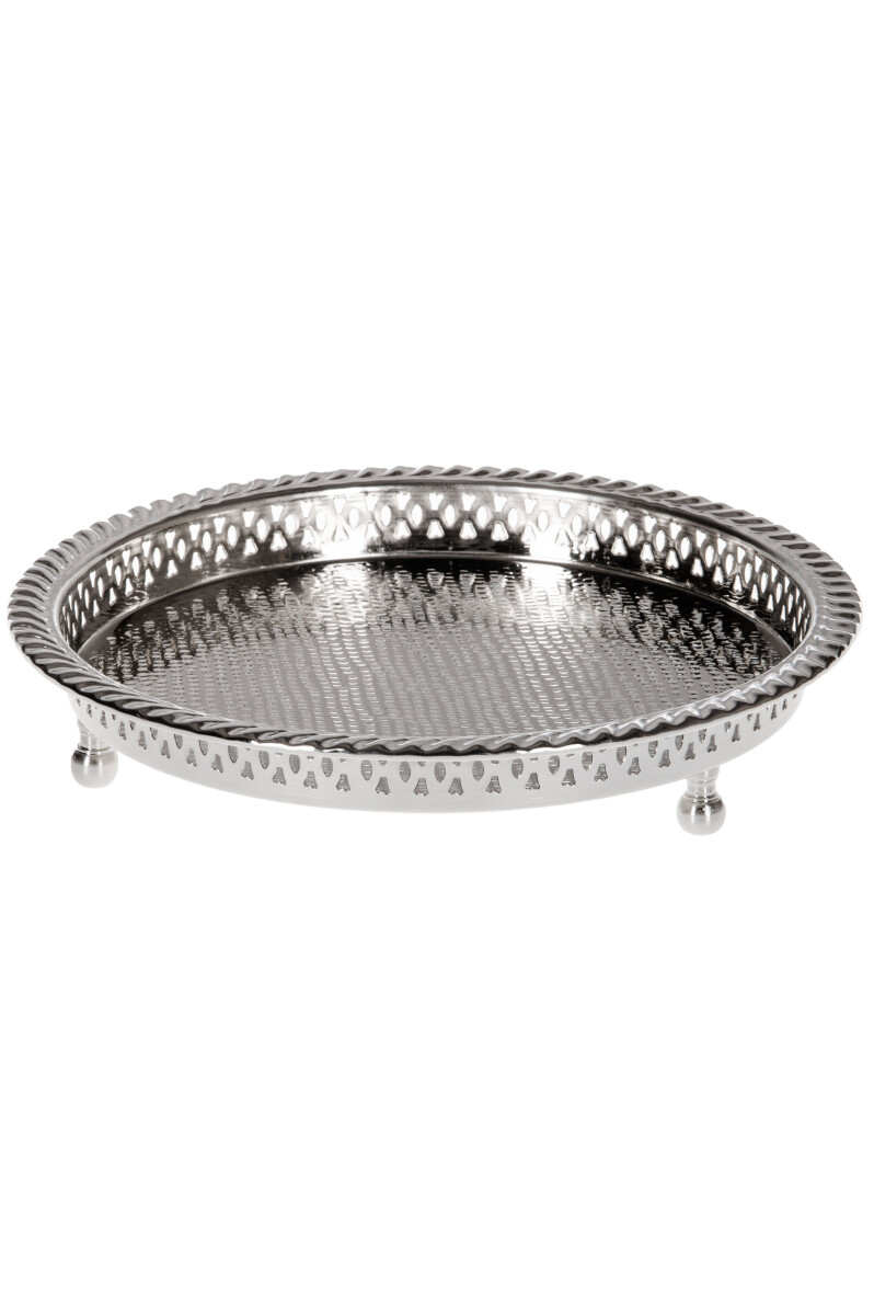 Oosters dienblad, zilver, Mahra, 27 cm box