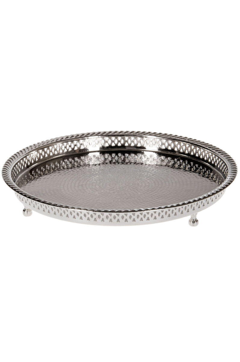 Oosters dienblad, zilver, Mahra, 32 cm box