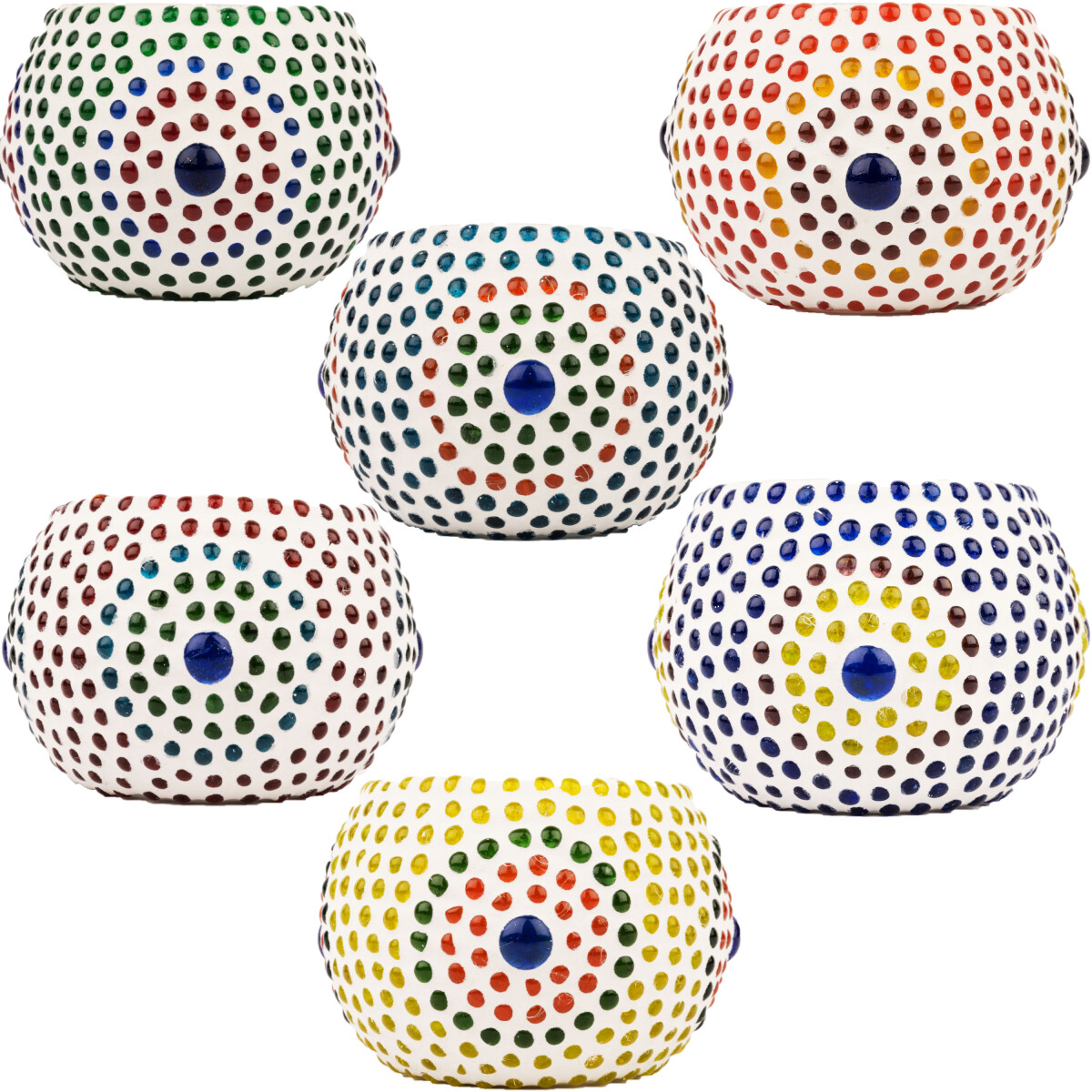 Set van 6 oosterse windlichten Ajan box