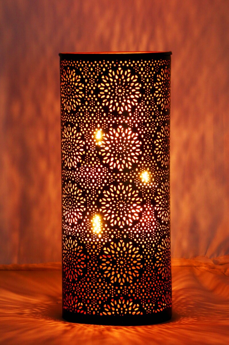 Oosterse windlicht Amelle zwart box