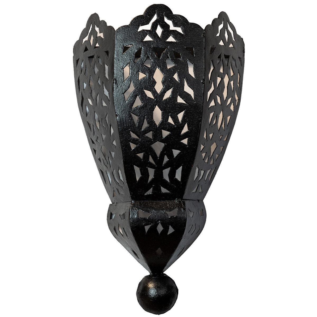 Marokkaanse wandlamp Rida 30 cm | Handgemaakt, vintage boho-