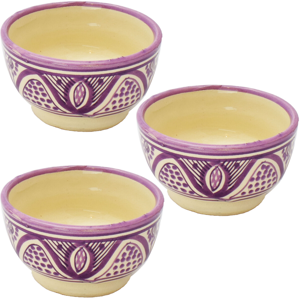 Set van 3 oosterse schalen Amela - Roze box