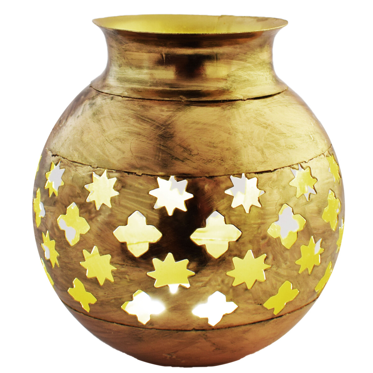 Oosterse windlicht Arabica Gold box