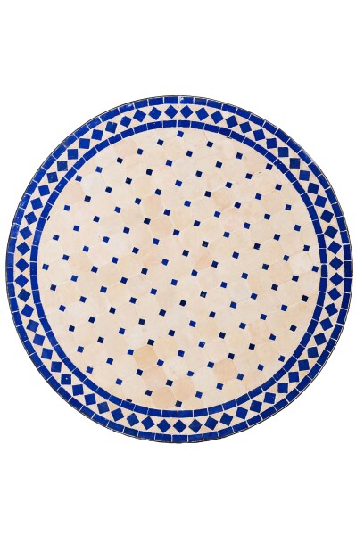 Beige-blauw