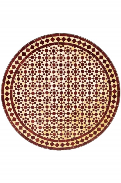 Beige-bordeauxrood
