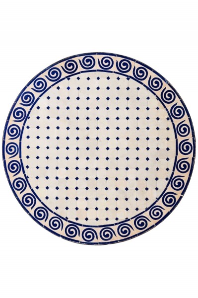Beige-blauw