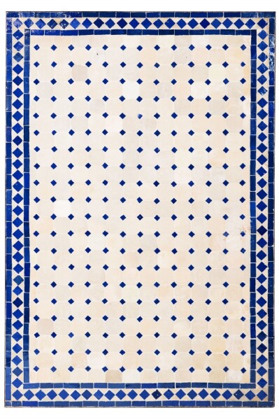 Beige Blauw